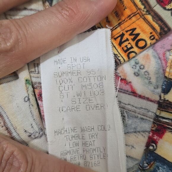 SPOT fishing Print Vintage Shirt Xl - Picture 7 of 8